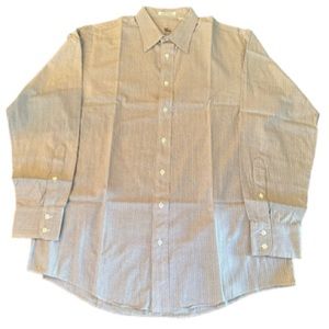 🔵 Burberrys Vintage 100% Imported Cotton Men’s Button Down Shirt Made in USA